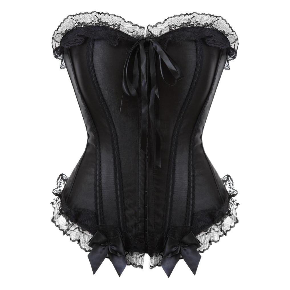 工場直売のボディスーツのゴムのタイプの黒い宮廷はレースのシェイプアップの服をフックします。