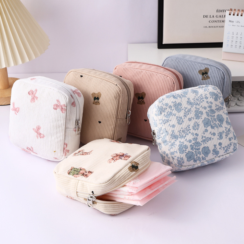 Cross-Border New Style Menstrual Bag Storage Bag Large Capacity Lipstick Bag Travel Storage Bag Sanitary Pad Storage Bag