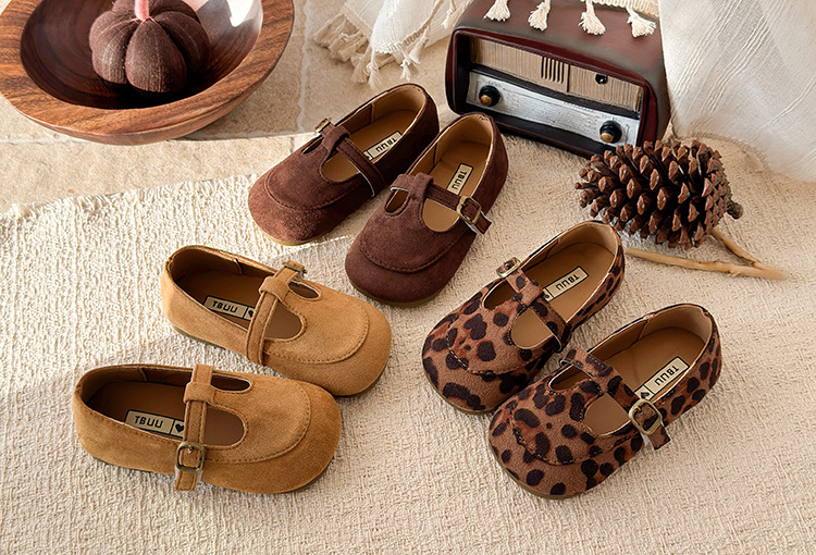 Mädchen Lederschuhe Mit Leopardenmuster Im Koreanischen Stil_voghion.com
