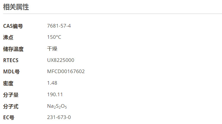 焦亚硫酸钠2