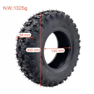 ATV Go-Kart elektrikli nəqliyyat vasitəsi 13X5.00-6 yol şini, kamerasız 6 düym şin