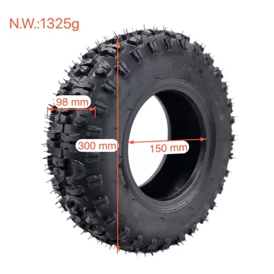 Atv Go-Kart Electric Vehicle 13X5.00-6 Road Tire Tubeless Tire 6inch Butterfly Flower 4.10-6 Tire (Yolsuzluq şinləri)