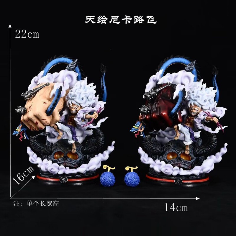Pirate Gk Th Heavenly Painted Guidao Chapter Five-Speed Nika Luffy Statue Hand Model Doll Ornament Animation