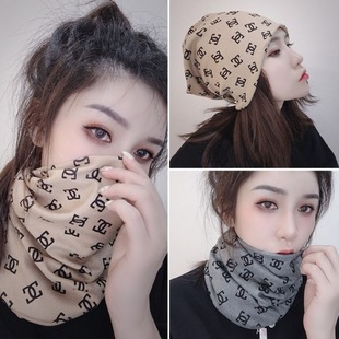 De Rong Self-heating Neck Set Women's Scarf All-match Autumn and Winter 2022 New Style Neck Hat Integrated Spring and Autumn Women
