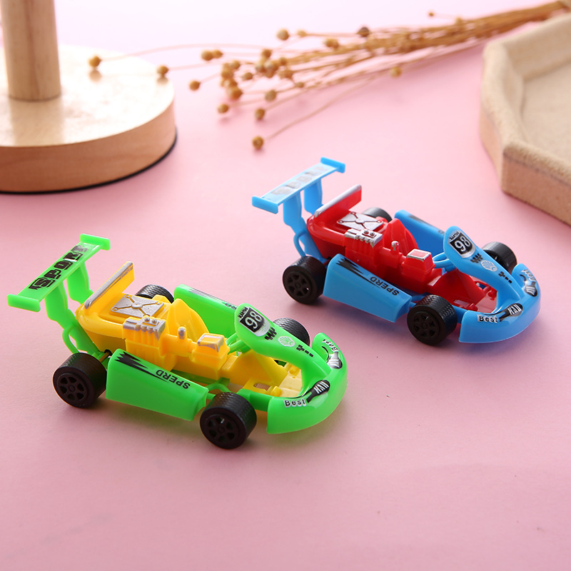 Tire hacia atrás Kart modelo de coche de simulación de juguete para niños coche de carreras de regalo estudiante de kindergarten al por mayor