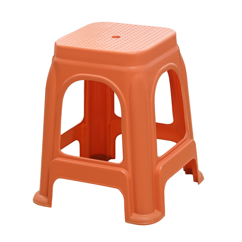 Taburete de plástico engrosado, sala de estar de moda para el hogar, taburete pequeño económico simple, antideslizante y duradero, mesa de comedor, taburete, restaurante de baño