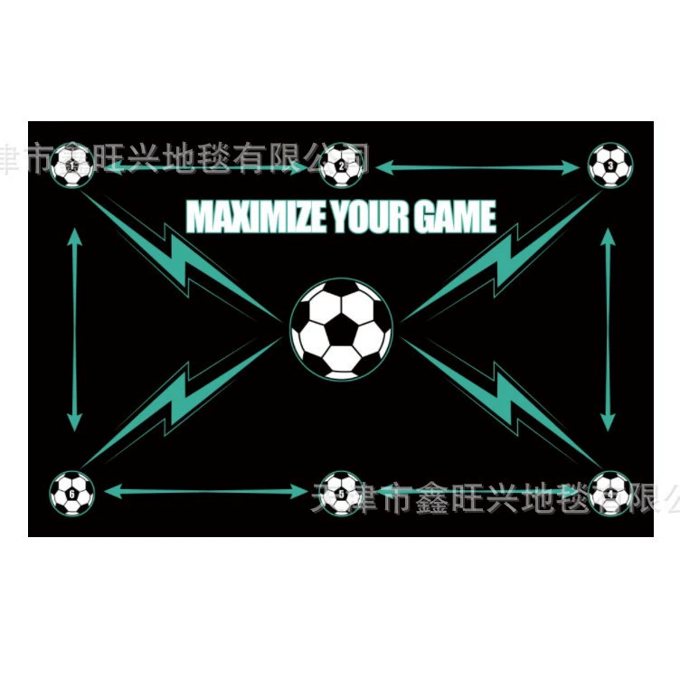 Футбольный тренировочный коврик, противоскользящий, шумопоглощающий, бытовой детский футбольный коврик, коврик для тренировки ног, серия газонов, футбольный коврик, ковер