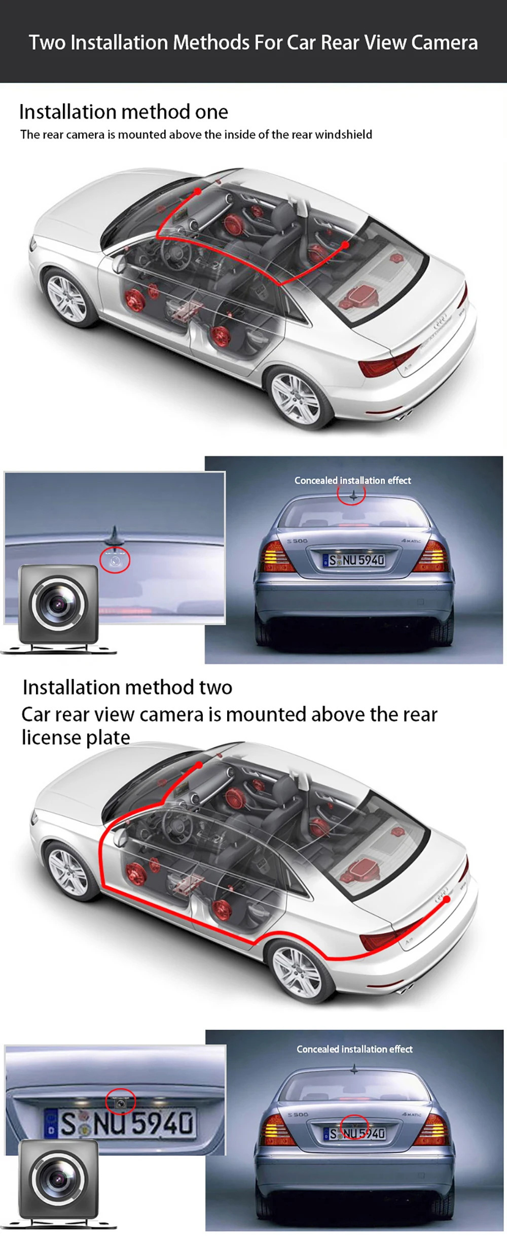 Cross-border screen driving recorder streaming media rearview mirror 4K HD Carplay before and after double recording GPS track
