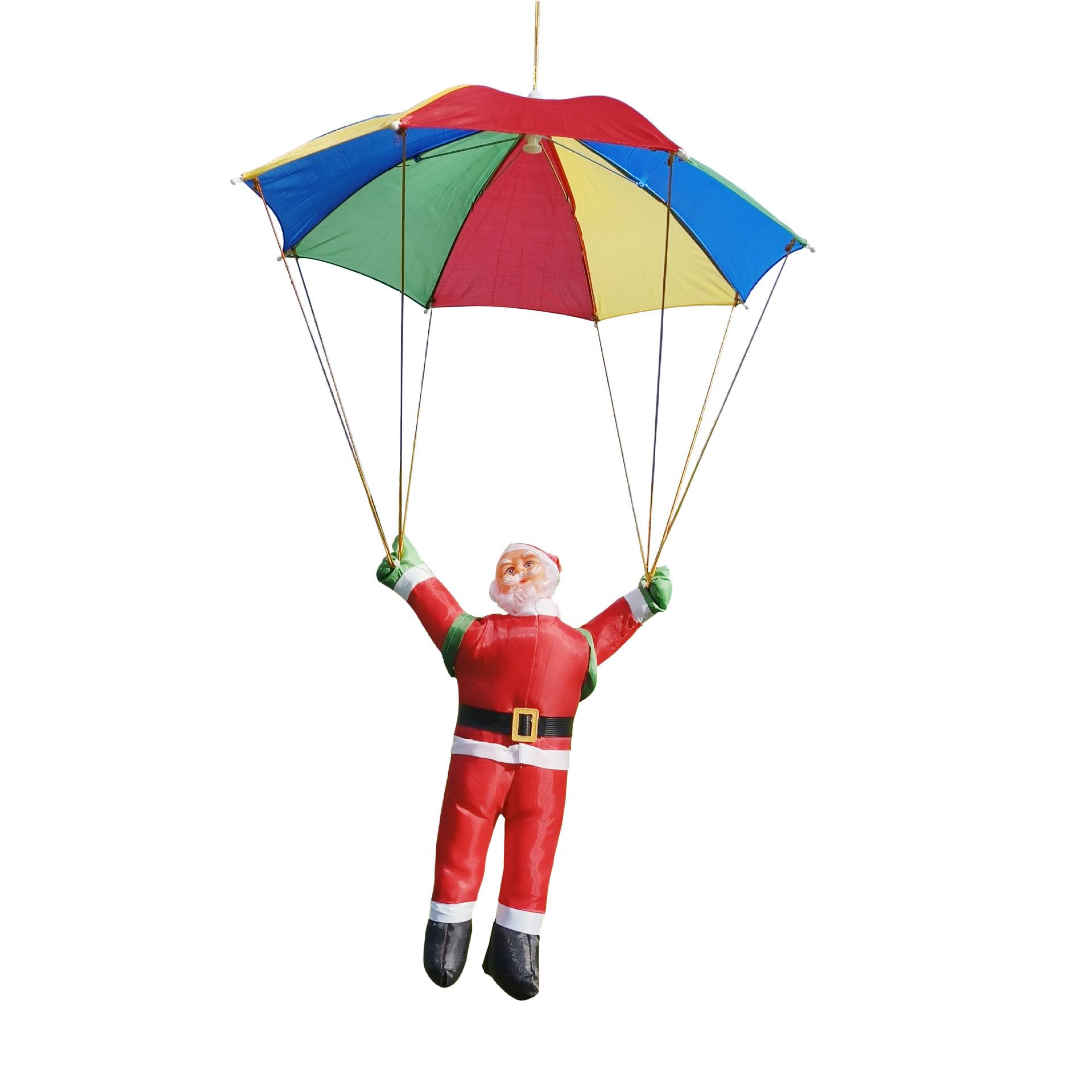 Paracaídas de Santa Claus transfronterizos paracaídas paracaídas de Santa Claus decoraciones navideñas paracaídas muñecas decoraciones regalo