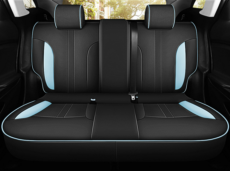 19-2024 Buick light blue 6 special car seat cushion leather seat cover modification fully surrounded seat cover seat cover