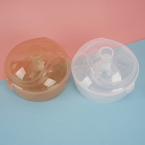 Baby and children's full silicone breast pads, nipple-style breast protectors, nursing anti-overflow breast pads, portable nipple protectors