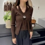 春秋季新款长袖休闲针织衫