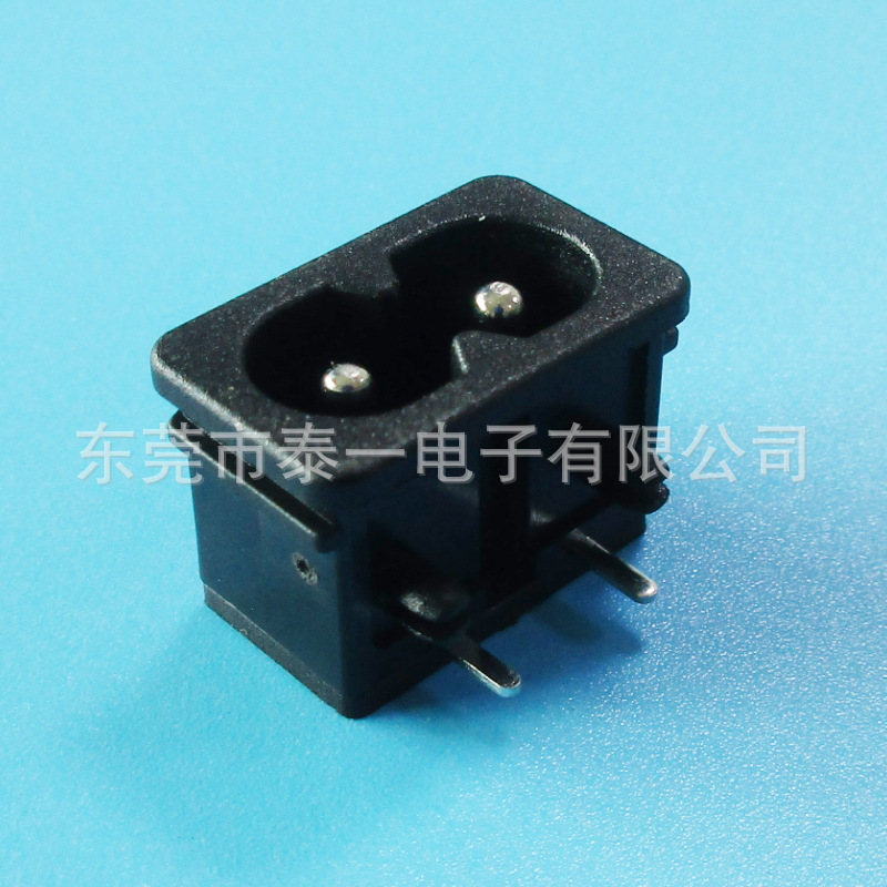 可耐7A电流韩式充电器插座21*13带尾盖板8字口AC电源插座LH-8-9P9