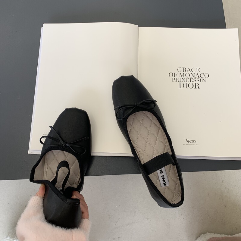 Ballet Shoes for Women 2026 Spring and Summer New Flat Shoes Round Toe Shallow Single Shoes Mary Jane Shoes