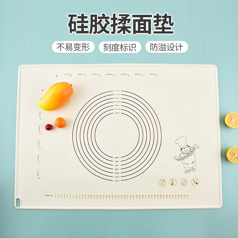 Source Factory High-Temperature Resistant Food-Grade Silicone Baking Kneading Mat, Thickened for Making Dumplings and Buns, Non-Stick for Home Use