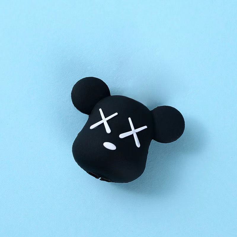 Protector de cable de datos animal lindo dibujos animados silicona anti-ruptura cable de carga picador de alambre mordedor de uso doméstico diario