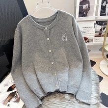 韩国时尚洋气毛衣外套女2025春秋新款休闲百搭打底衫外穿针织开衫