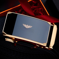 法萊阿瑪尼皮帶男自動扣時尚款褲腰帶光面中青年男商務腰帶