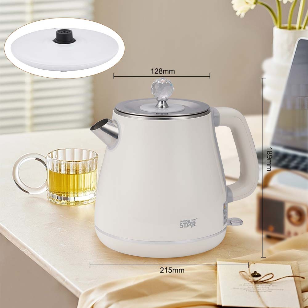 Winningstar casero especial transfronterizo 304 forro de acero inoxidable 1.8L doble oro impermeable control de temperatura hervidor eléctrico