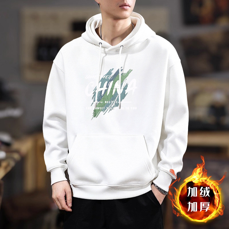 Peso pesado chaqueta con capuz marca de moda masculina primavera y otoño chaqueta con capuz chaqueta impresa suelta chaqueta de pareja chaqueta