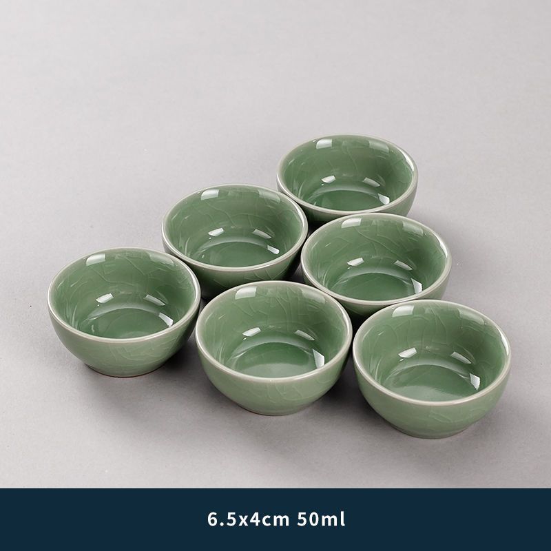 연두색 게 가마 라운드 마우스 컵 6