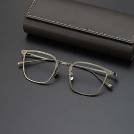 新款纯钛眼镜架商务复古全框潮超轻近视眼镜配眼镜框批发