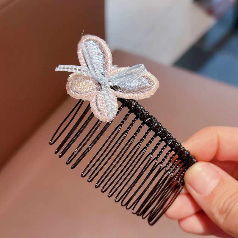 Cabeza trasera de los niños pelo roto artefacto peine del pelo Chica Flor insertar peine 2022 Internet celebridad chica Bangs acabado horquilla