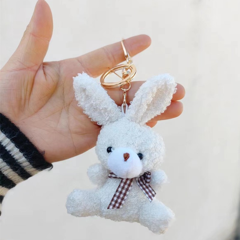 50g Weight Bag Pendant, Keychain Classification 1 Piece Quantity Daily Occasion PP cotton, Plush Material Rabbit, Knot, Bowtie Pattern Unisex Gender Cute Style 1 Piece Rabbit Knot Bowtie Bag Pendant Keychain PP Cotton Plush Unisex Cute Bag Pendant Keychain 1