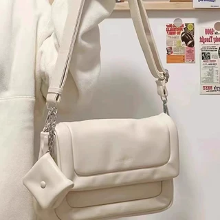 跨境热销大容量简约软皮单肩包休闲百搭通勤斜挎邮差包包