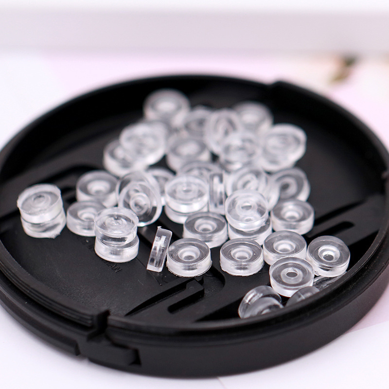 Japanese and Korean high quality DIY silicone ear clip Pad screw ear clip anti-pain pad non-slip ear clip cushion earring cushion wholesale