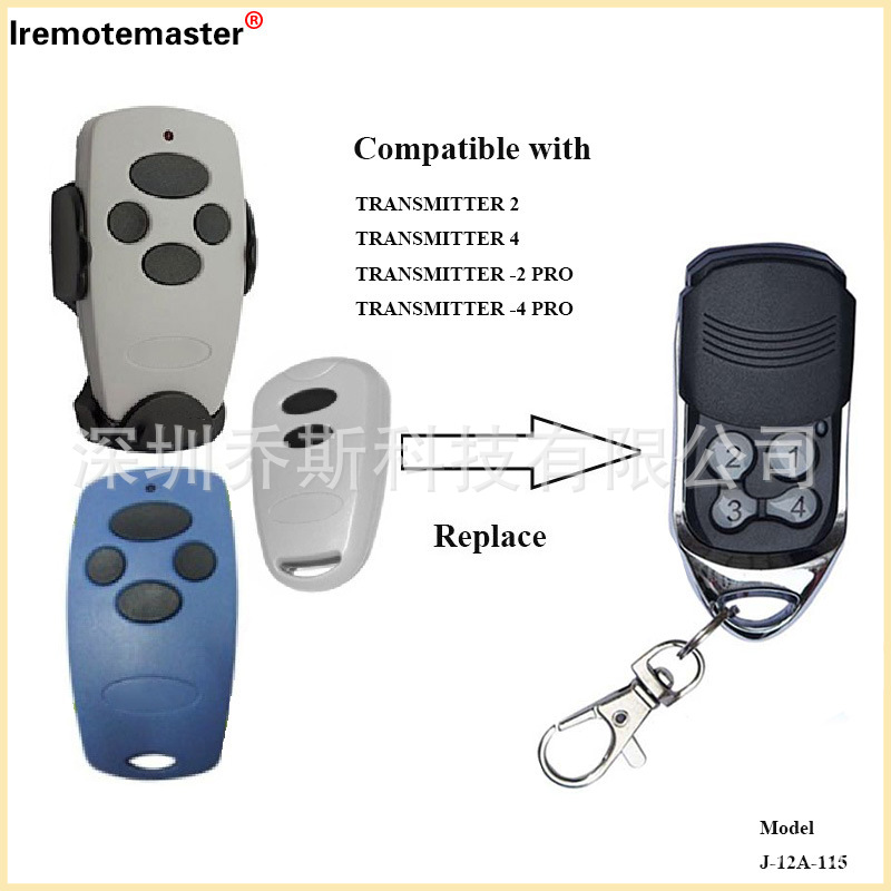 外贸433.92mhz1234键车库门遥控器兼容 Doorhan Remote control