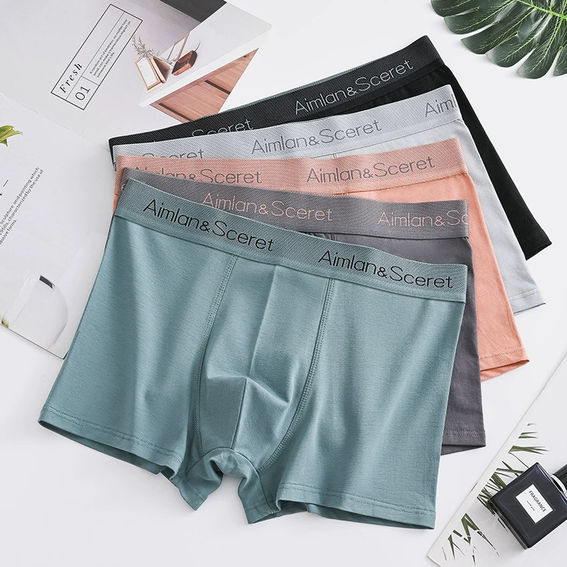 Мужские трусы из чистого хлопка, модные, с графеном, полностью хлопковые, средней посадки, молодежные боксеры, мужские шорты-боксеры с глубоким вырезом, очень большой размер