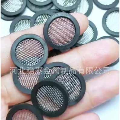 不锈钢过滤网片、包边圆片、不锈钢网圆筒