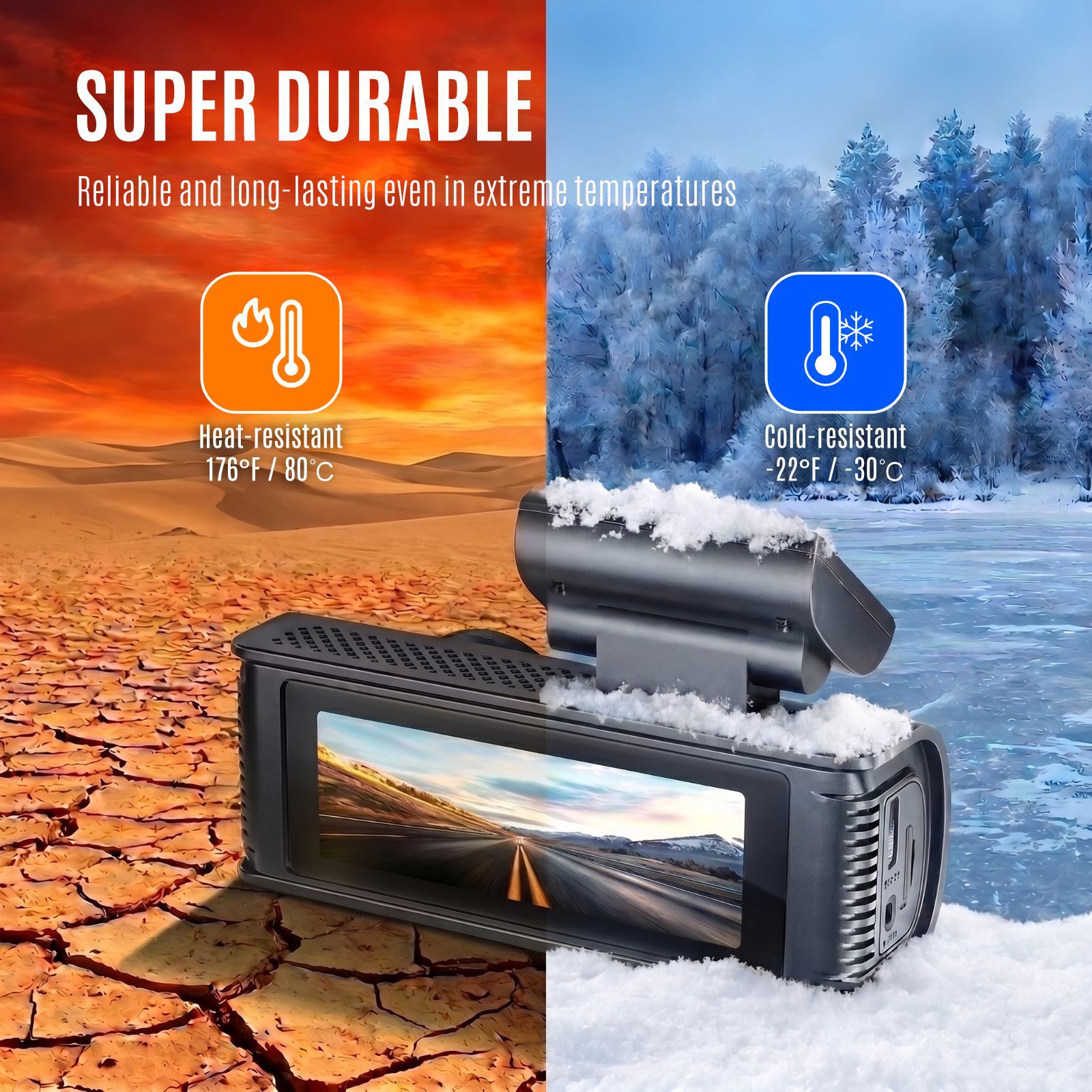 New model dashcam, exclusively for Amazon and Mercado, featuring 4K high-definition front and rear recording, GPS, and high-definition factory quality