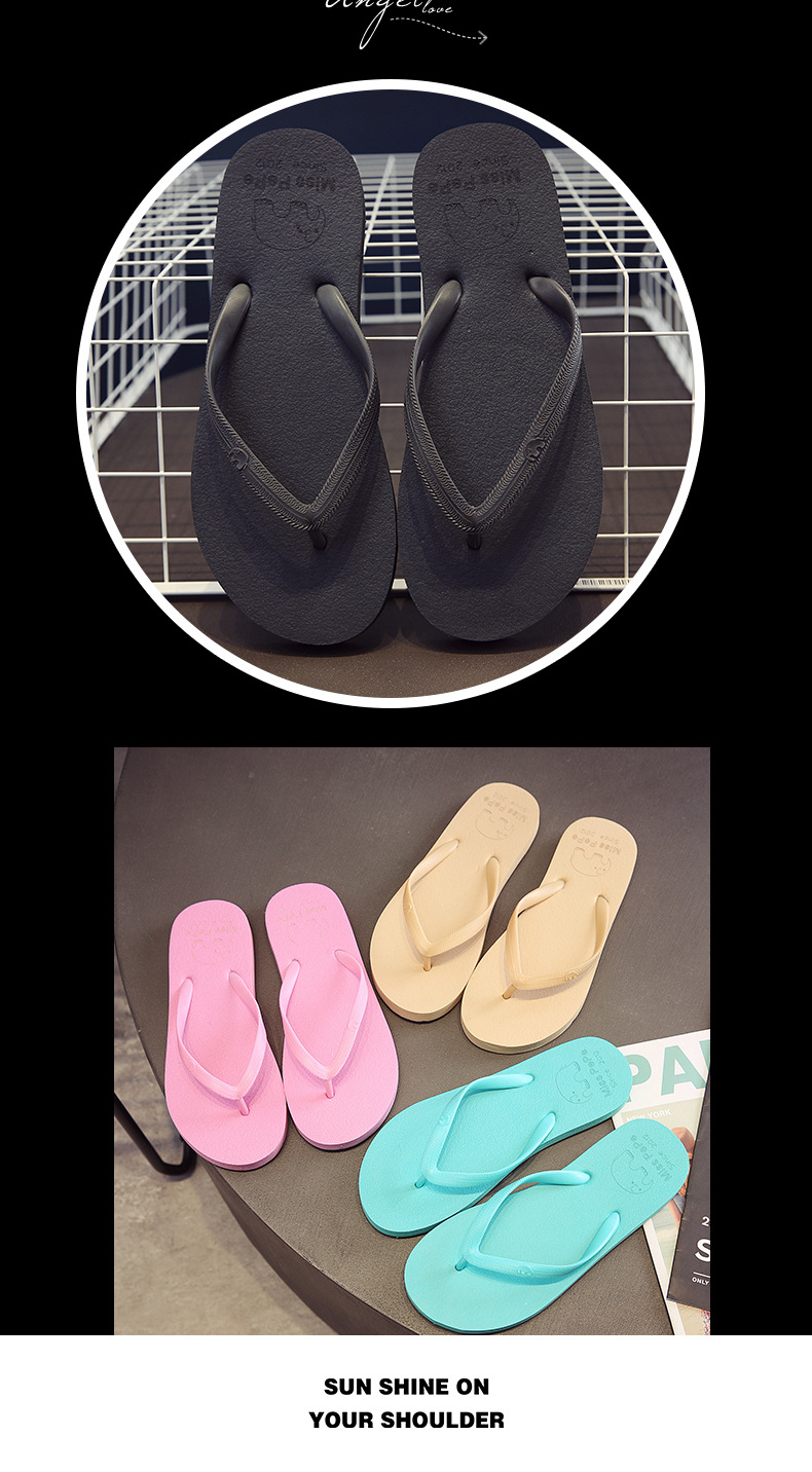 Women's Trendy Flat Flip-flops For Beach Summer Casual Wear_voghion.com