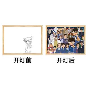 Detective Conan Kudou Shinichi Strange Thief Kidd Surrounding Lighting Painting DIY Secondary Animation Lamp Birthday Gift