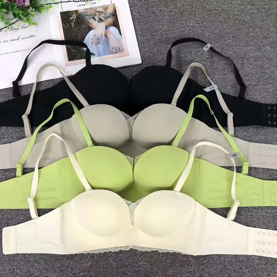 Inventario de productos de cola del sudeste asiático nuevo en línea celebridad en vivo joven lisa reunida ropa interior sin huellas reunida sujetador sujetador