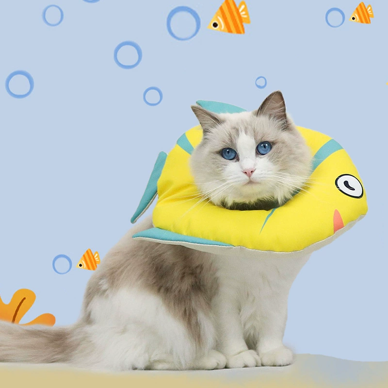 Кошки и собаки Универсальное кольцо Элизабет для домашних животных Мягкое кольцо для стерилизации тропических рыб Милый стиль Кольцо на шею для домашних животных