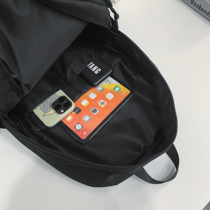 Mochila para estudiantes universitarios masculinos Mochila de cercanías de moda casual para estudiantes de secundaria para estudiantes de secundaria para estudiantes de secundaria Bolso de computadora Mochila escolar de gran capacidad