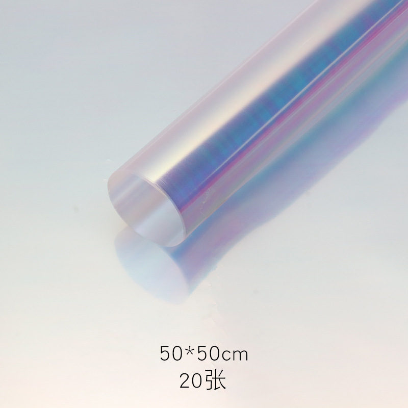 Ramo de flores película de color mágico Nuevo estilo colorido película Apple envolver papel DIY regalo forro decorativo papel flor Tienda materiales