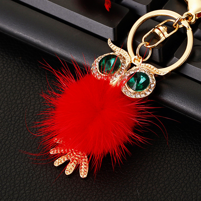 Cute Color Block Alloy Women's Keychain display picture 2