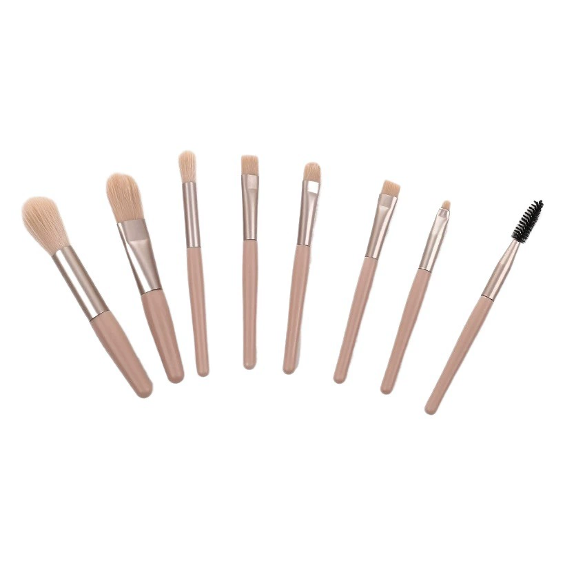 8 шт. Мягкие волосы мини матовая Кисть для макияжа костюм портативная кисть для теней для век Румяна Полный набор кистей для макияжа оптом