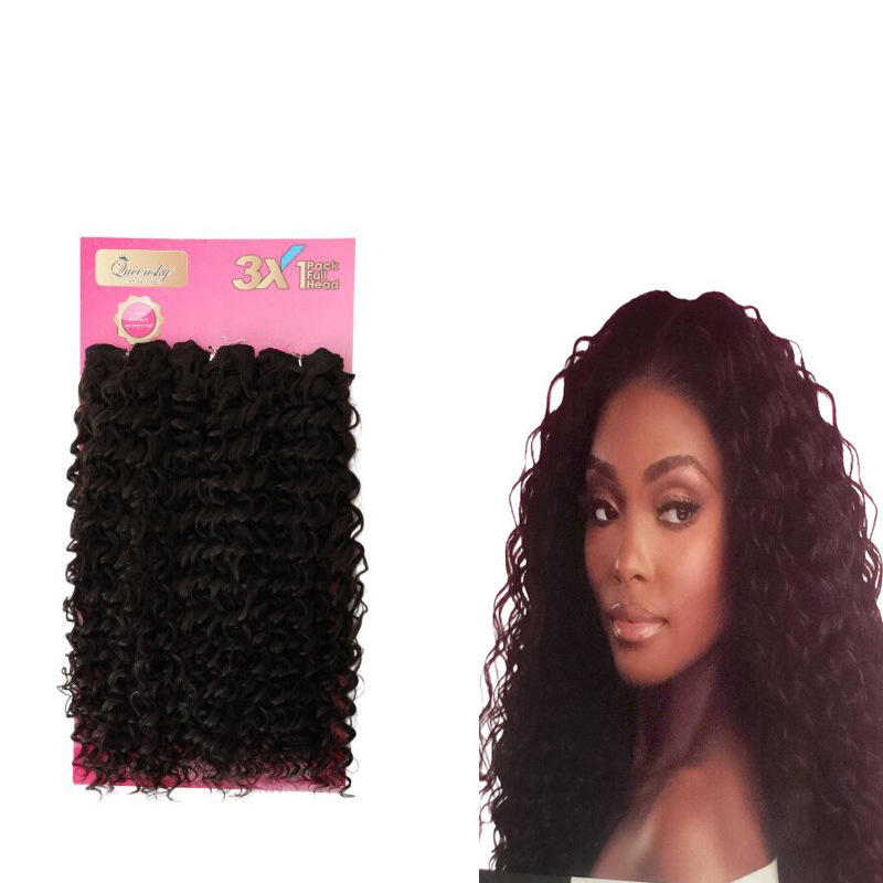 Comercio exterior venta caliente de fibra química pequeña cortina de cabello de tres piezas conjunto de espejo en Europa, América y África explosión de peluca cortina de cabello precio de fábrica venta directa