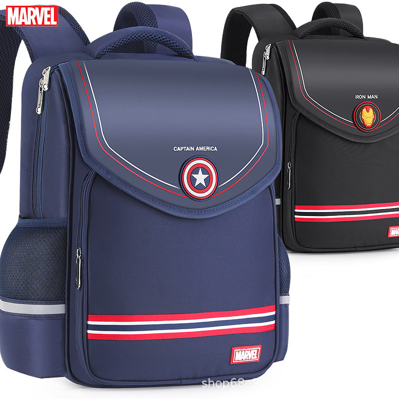 Spider-Man Schoolbag for Boys, Primary School Students, Grade One, Two, Three, and Six, Reducing the burden and protecting the spine. Japanese-style large-capacity children's light weight