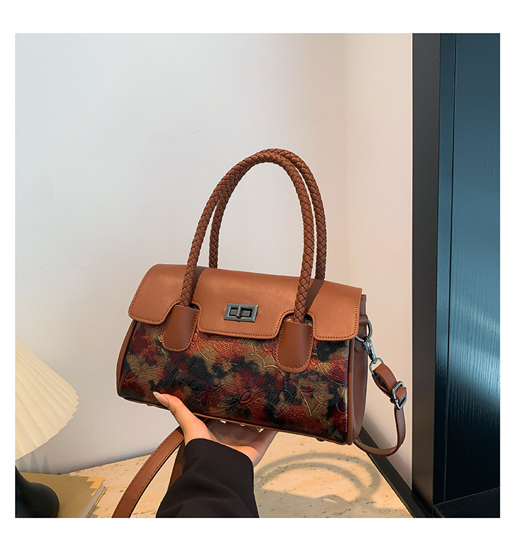 Women's Retro Handbag Chinese Style Shoulder Bag For Mature Women_voghion.com
