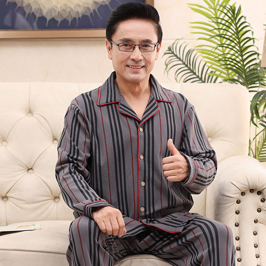 Pijama de hombre primavera y otoño 2023 nuevos pantalones de mangas largas juveniles grandes set de ropa de casa para hombres