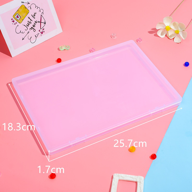 長方形の透明なつや消しのアクセサリの部品の収納箱のプラスチックの平たい箱の文房具の包装箱の空の箱のアマゾン|undefined
