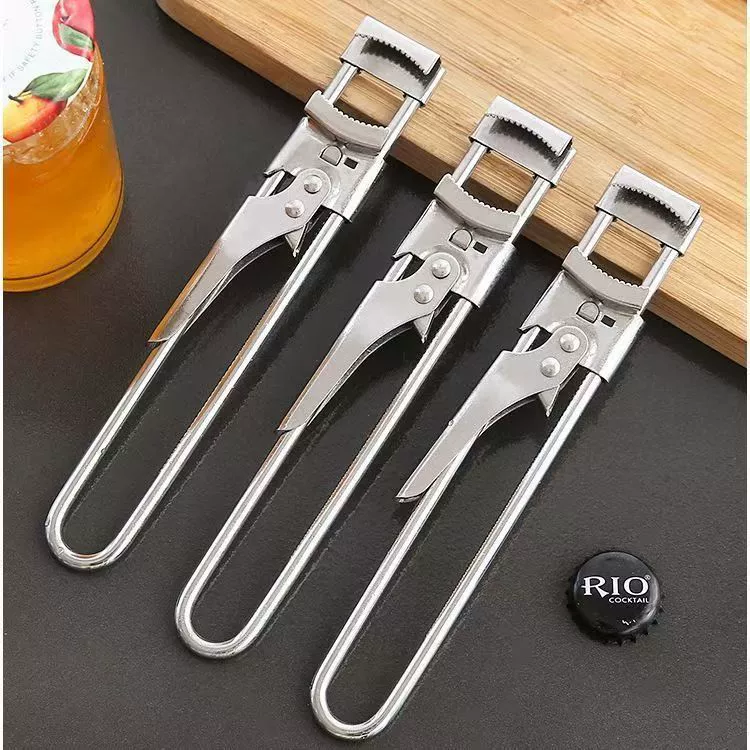 Новый регулируемый открывалка для консервных банок из нержавеющей стали, многофункциональная открывалка для крышек, кухонный гаджет, инструмент для открывания крышек для ленивых
