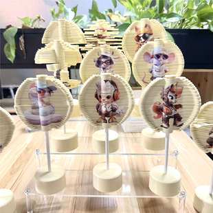 Nezha's Magic Child Naohai Kidsren's Rotating Lollipop Feibochi Spiral Tree Rotating Decompression Artifact Turning Fun