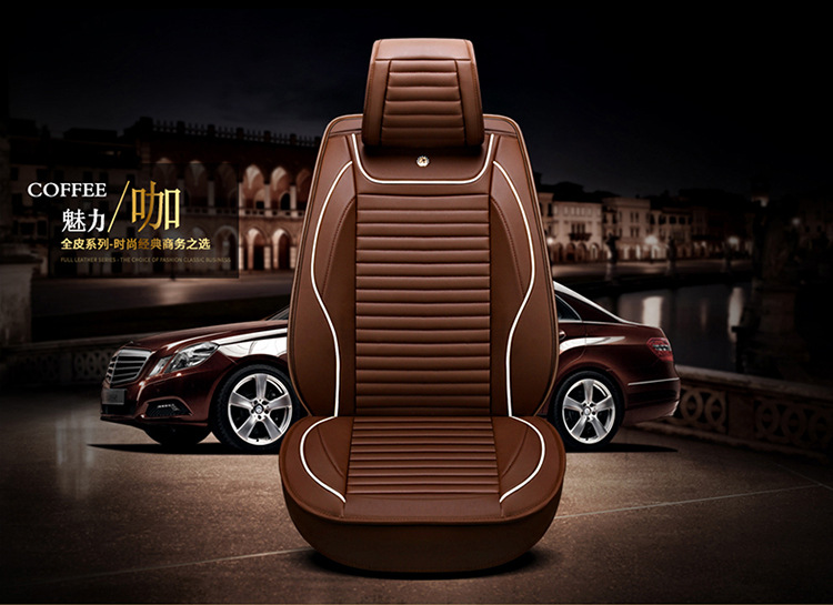New Four-Season Universal Cartoon Car Seat Cushion Wholesale High-End Full Leather Full Surround Car Seat Cushion